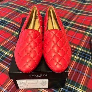 NWB TALBOTS - Ryan Stud Quilted Loafer - NEW with Box